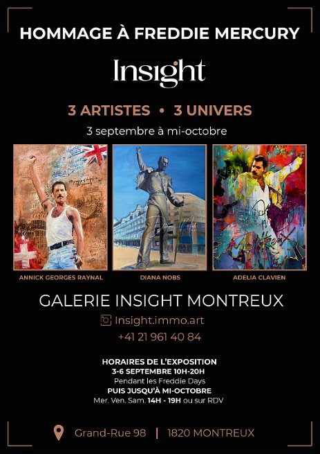 Expo 3 artistes — Thème Freddie Mercury MONTREUX (EN COURS): Exposition collective 