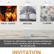 Exposition collective "Art Stop" cheu Studio Unlimited Art à Genève du 2 au 13 juin