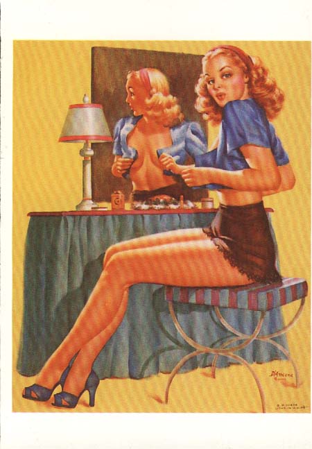 I want to achieve that retro 1940'3 Pulp/pin-up style.