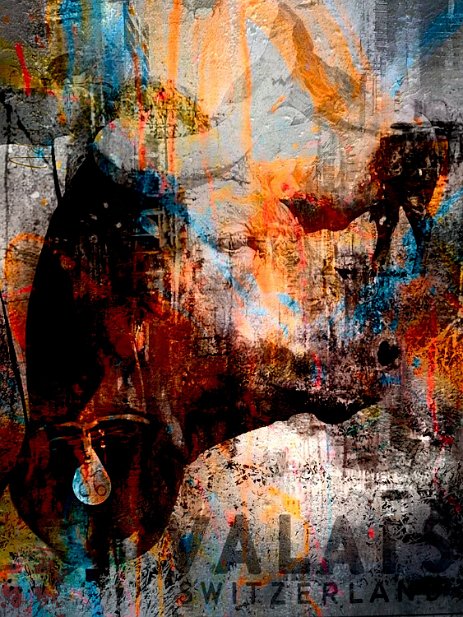 LaPoseDeLaReine_Projet10.jpg “Exploring various painting technics, I use my knowledge of photography to create original paintings mixed with photography – New Pop Realism.