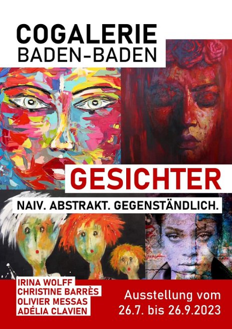 AfficheBaden Exposition collective du 26 juillet au 26 septembre à Baden - Allemagne