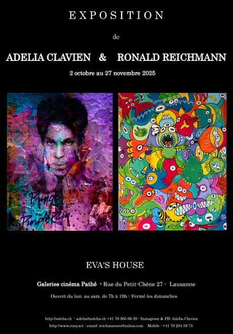 AfficheEvasHouse_Ad_Ronald LAUSANNE - Exposition avec Ronald Reichmann