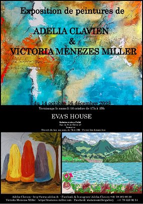 AfficheVictoria_Adelia Exposition avec Victoria Menezes-Miller à Lausanne