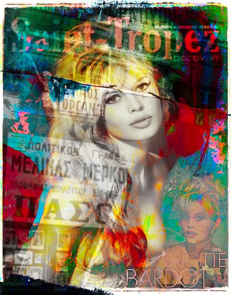 BB_ForeverYoung Projet1 “Exploring various painting technics, I use my knowledge of photography to create original paintings mixed with photography – New Pop Realism.