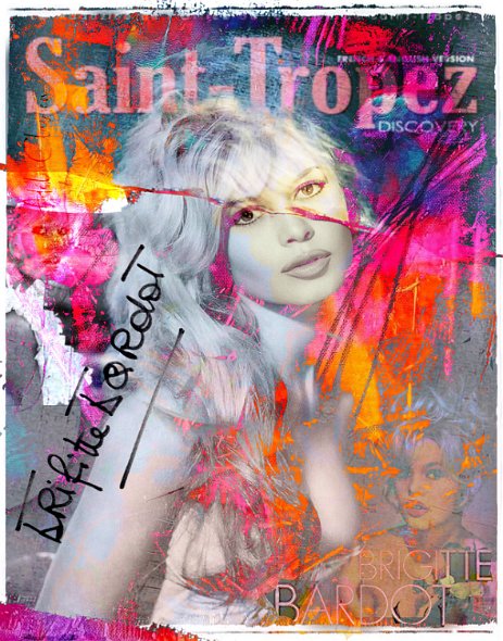 BB_ForeverYoung Projet2 “Exploring various painting technics, I use my knowledge of photography to create original paintings mixed with photography – New Pop Realism.