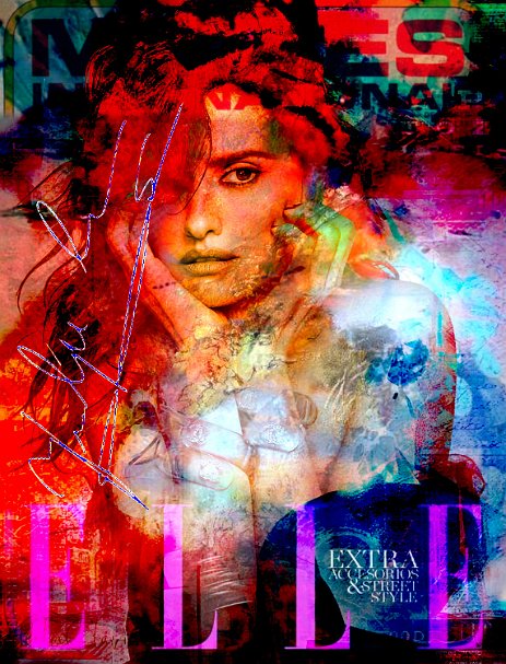 PenelopeCruz_Starlight_Projet8.jpg “Exploring various painting technics, I use my knowledge of photography to create original paintings mixed with photography – New Pop Realism.